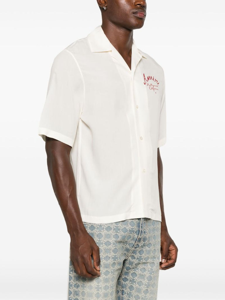 White Hollywood Camp Shirt