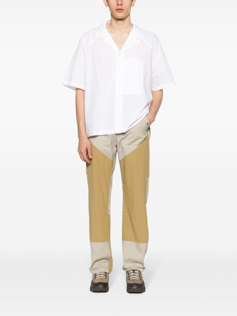 White Poplin Short-sleeve Shirt