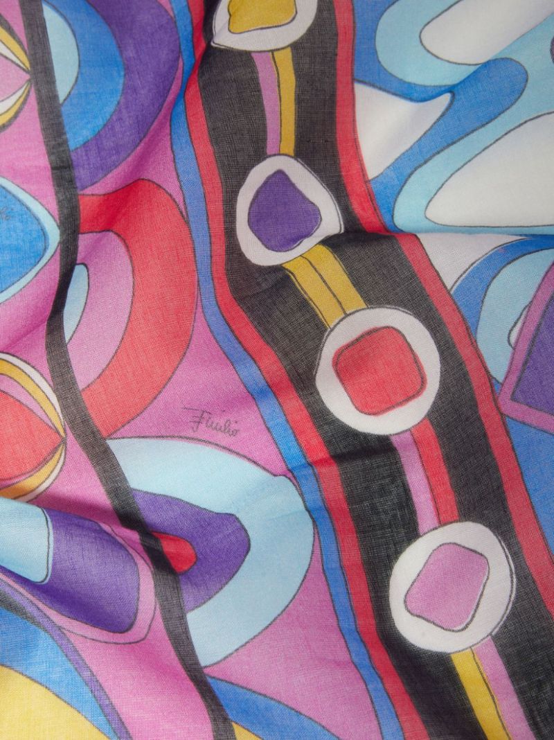 Brown Vivara-print Cotton Sarong