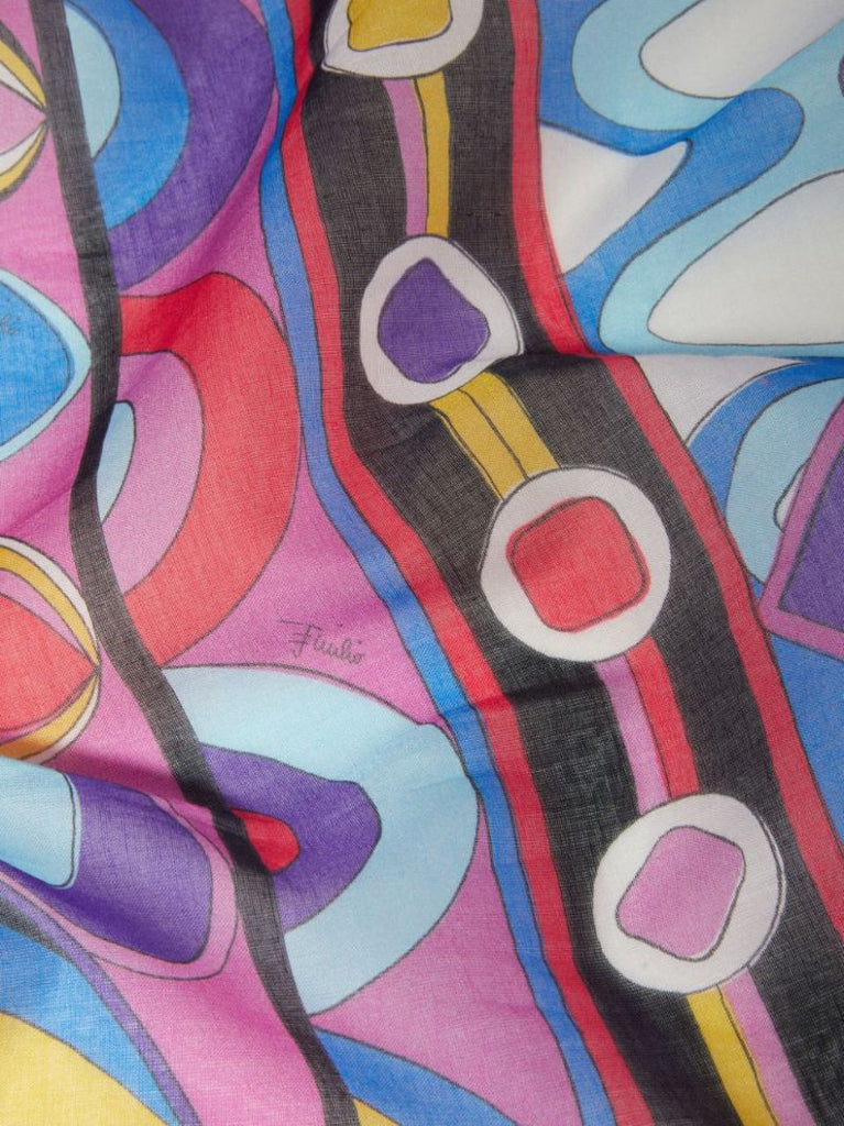 Brown Vivara-print Cotton Sarong