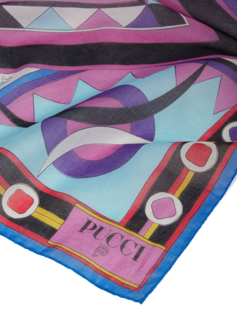 Brown Vivara-print Cotton Sarong
