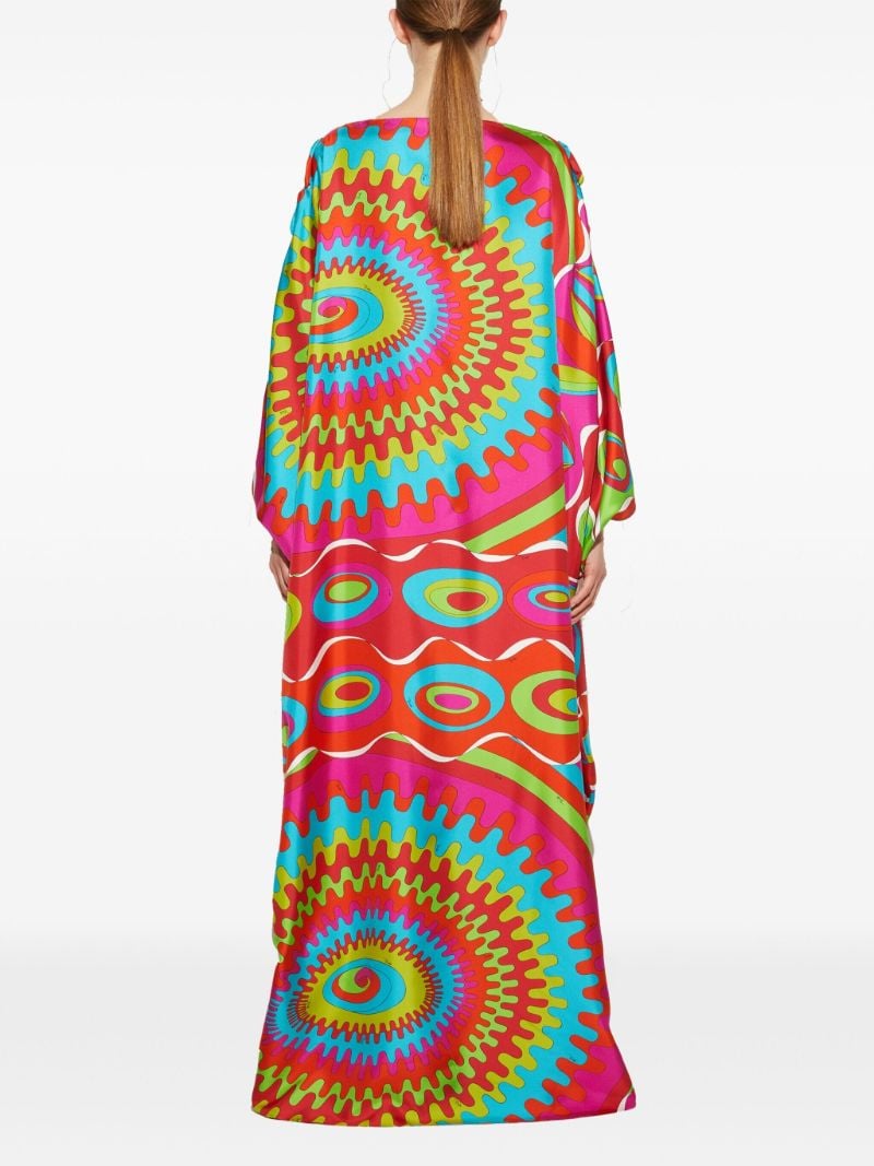 Pink Bersaglio-print Kaftan Dress