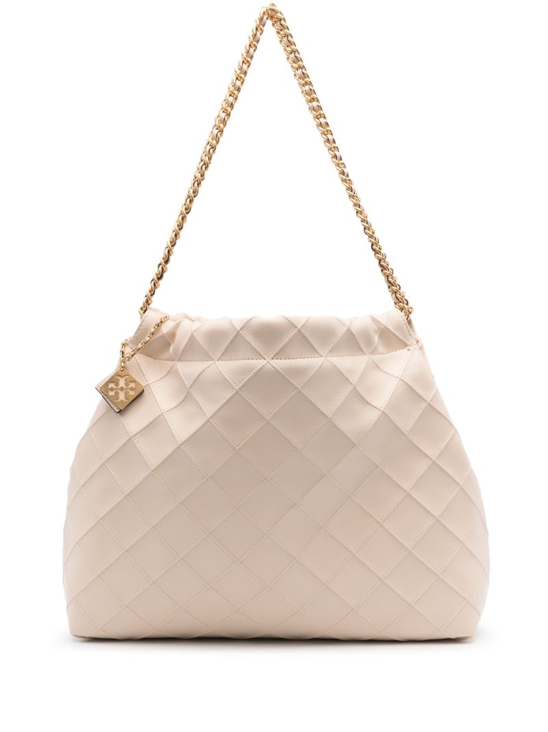 Neutral Fleming Soft Leather Shoulder Bag