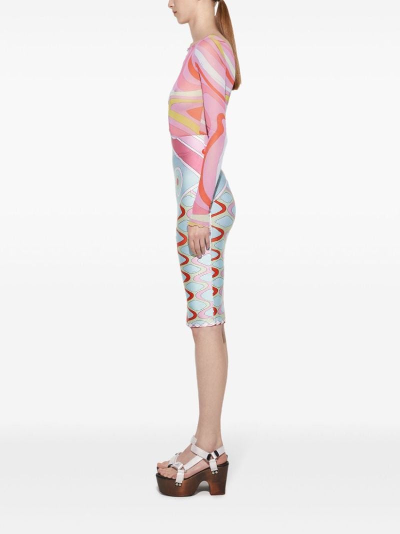 Pink Marmo Mesh Top