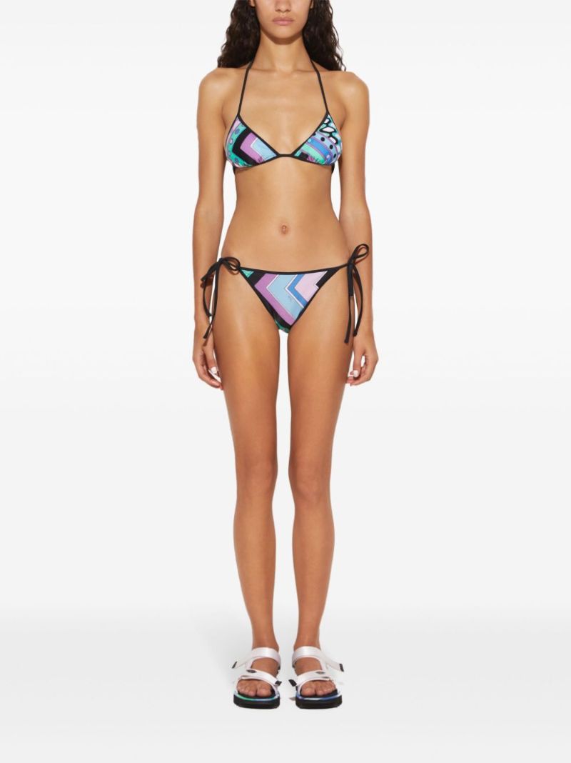 Black Vivara Print Bikini Bottoms
