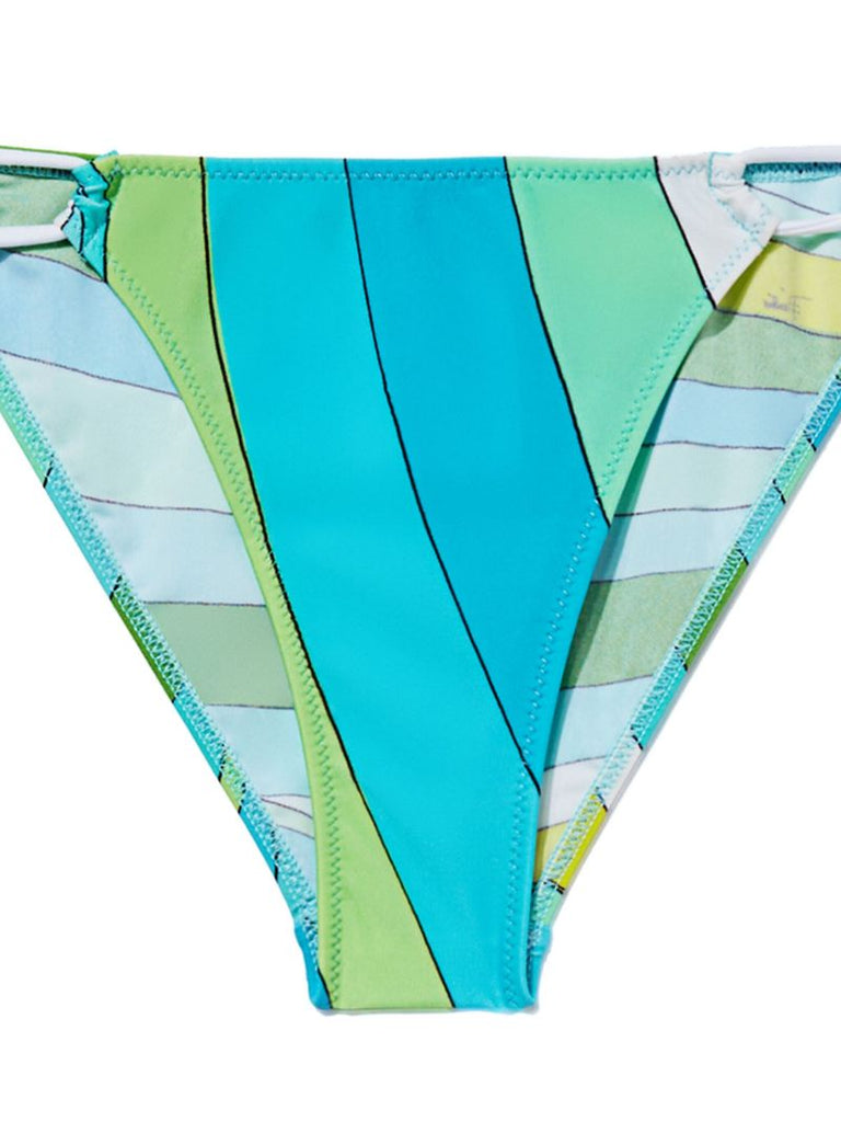 Blue Iride Print Bikini Bottoms