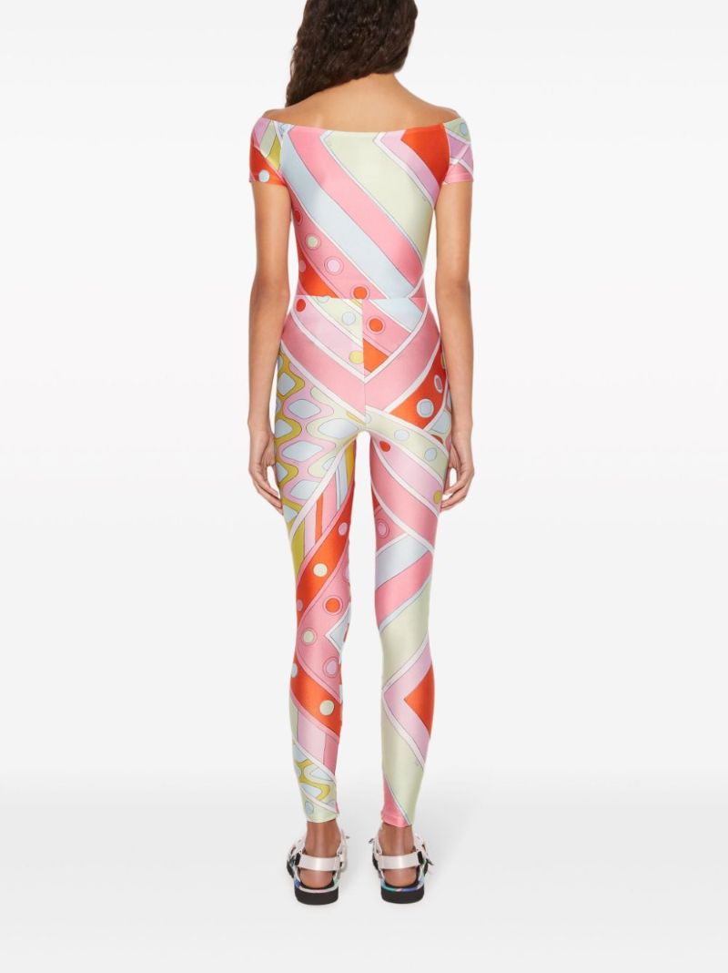 Blue Vivara-print Performance Leggings