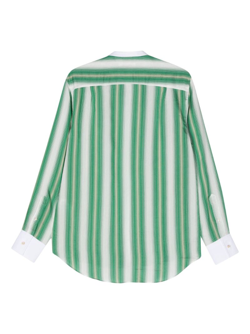 Green Cadence Striped Shirt