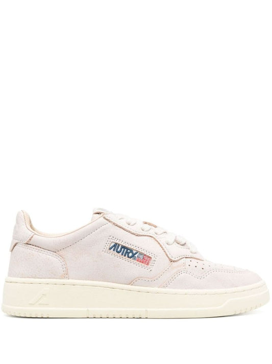 White Medalist Low-top Sneakers