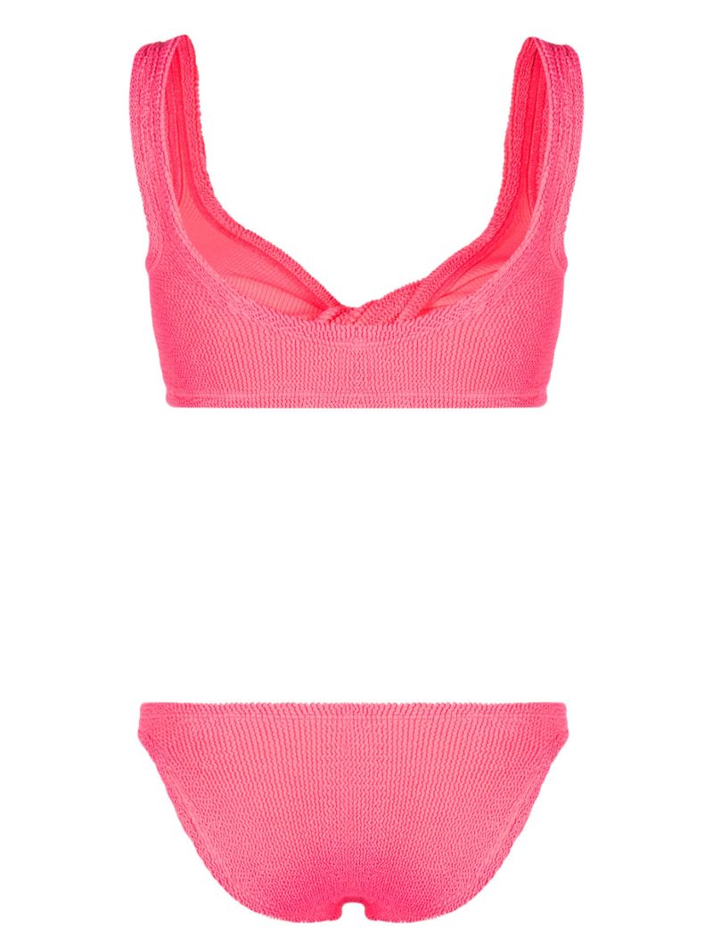 Pink Juno Twisted Bikini Set