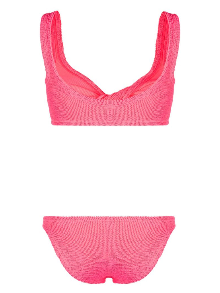 Pink Juno Twisted Bikini Set