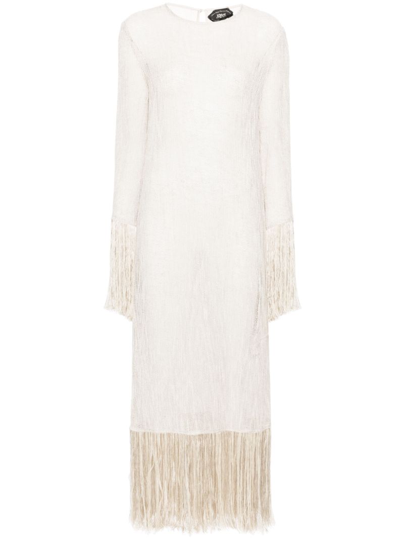 White Nile Fringed Dress
