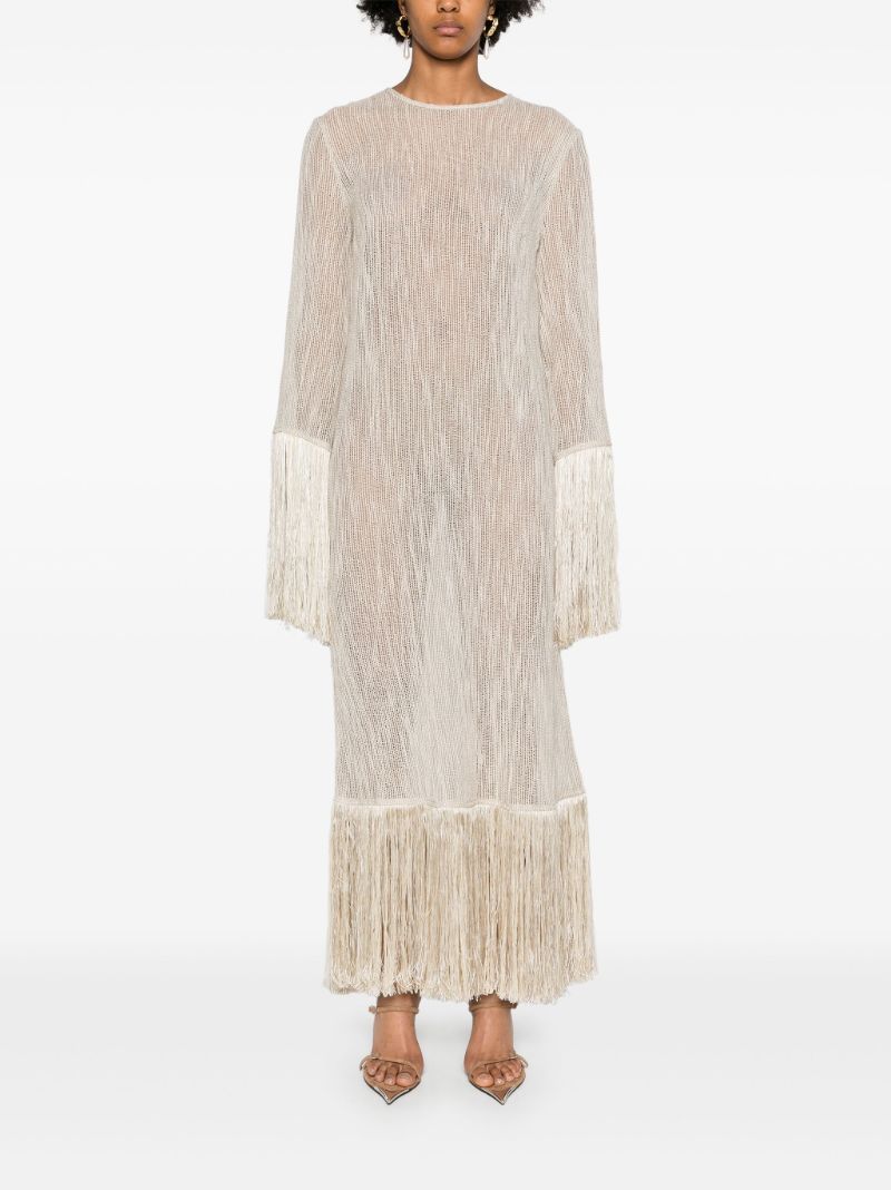 White Nile Fringed Dress