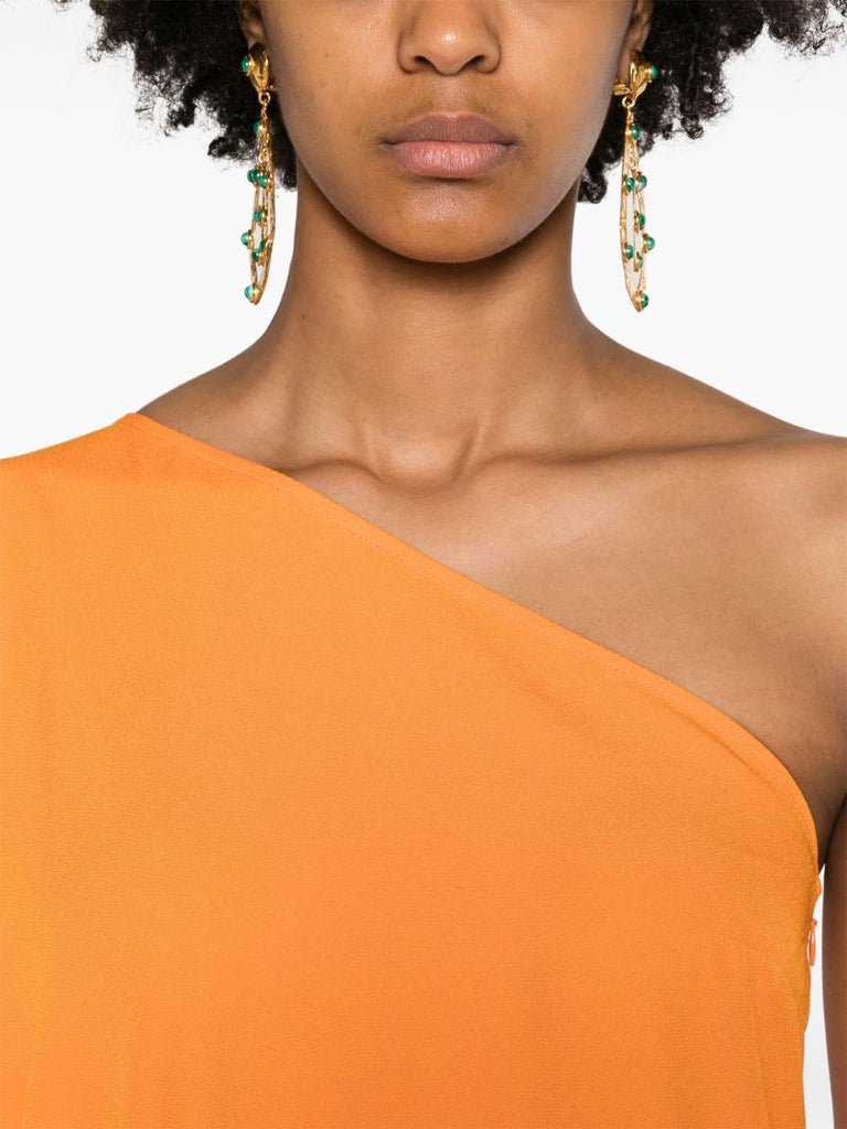 Orange Spritz One Shoulder Dress