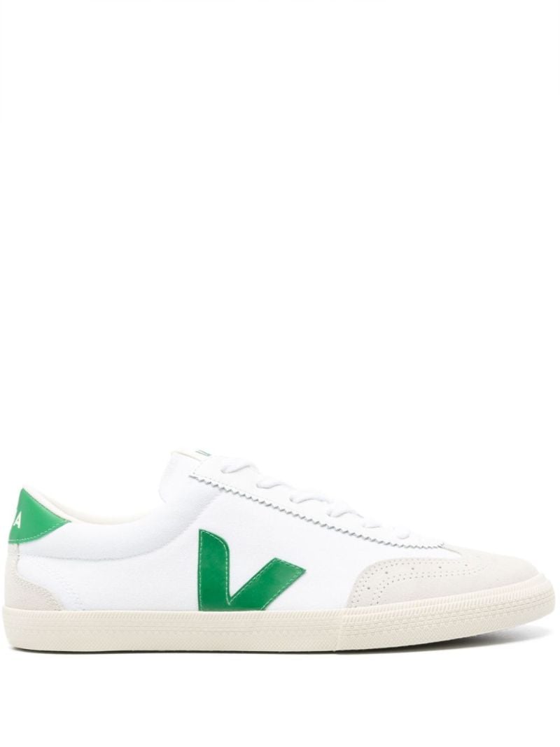 White Volley Leather Sneakers