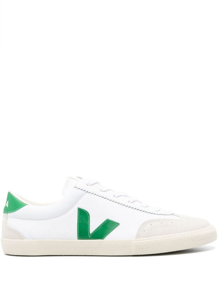 White Volley Leather Sneakers