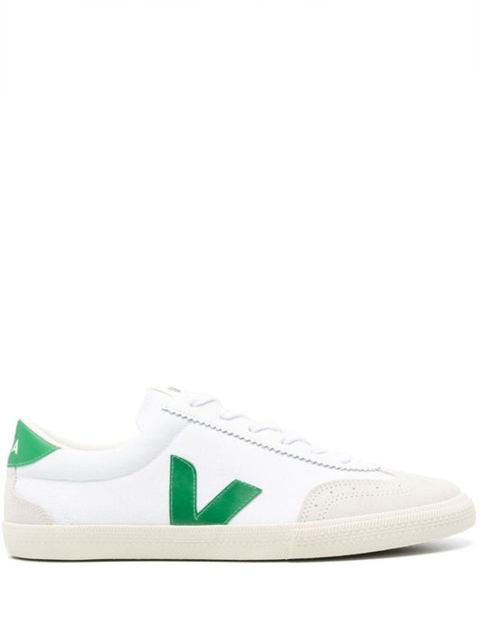 White Volley Leather Sneakers