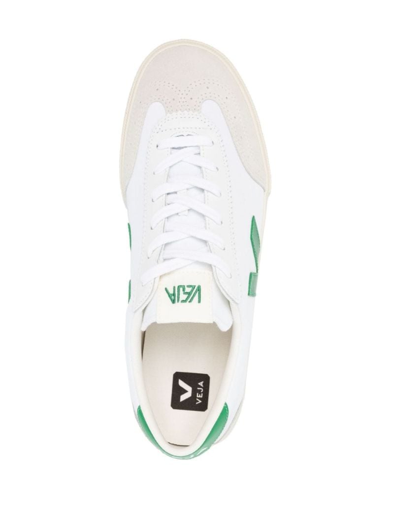 White Volley Leather Sneakers