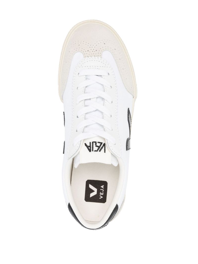 White Volley Leather Sneakers