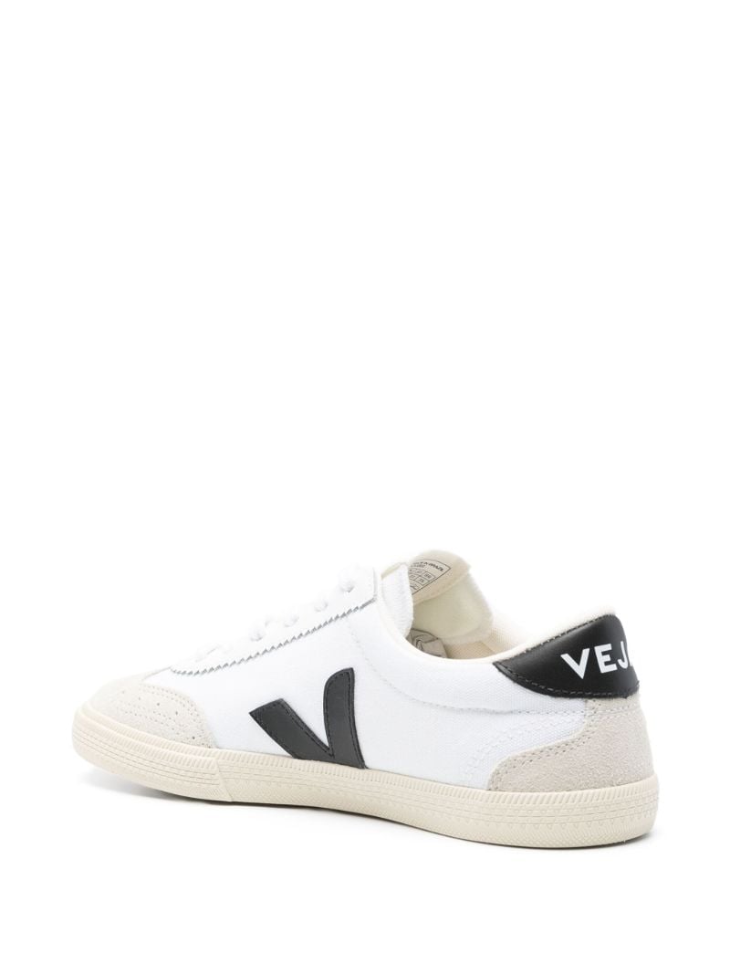 White Volley Leather Sneakers