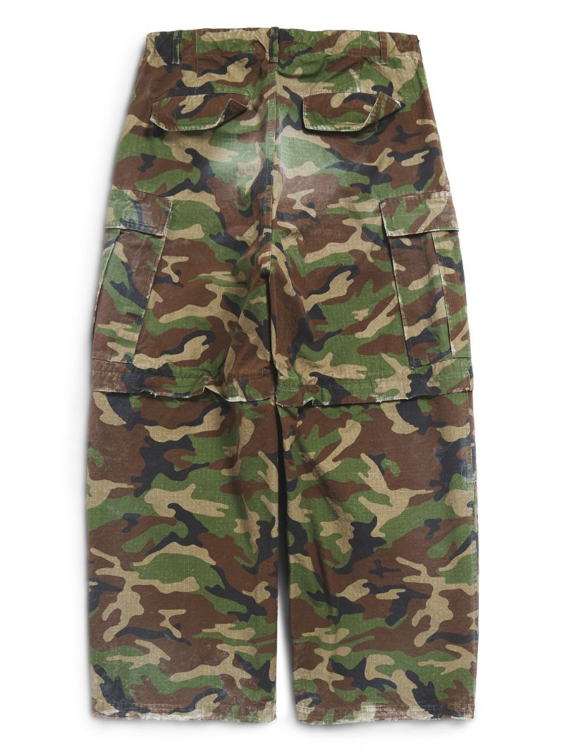 Green Camouflage-print Cargo Trousers