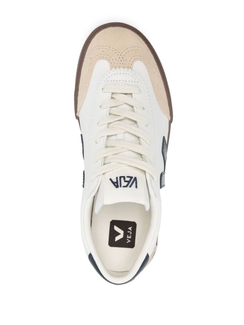 White Volley Leather Sneakers