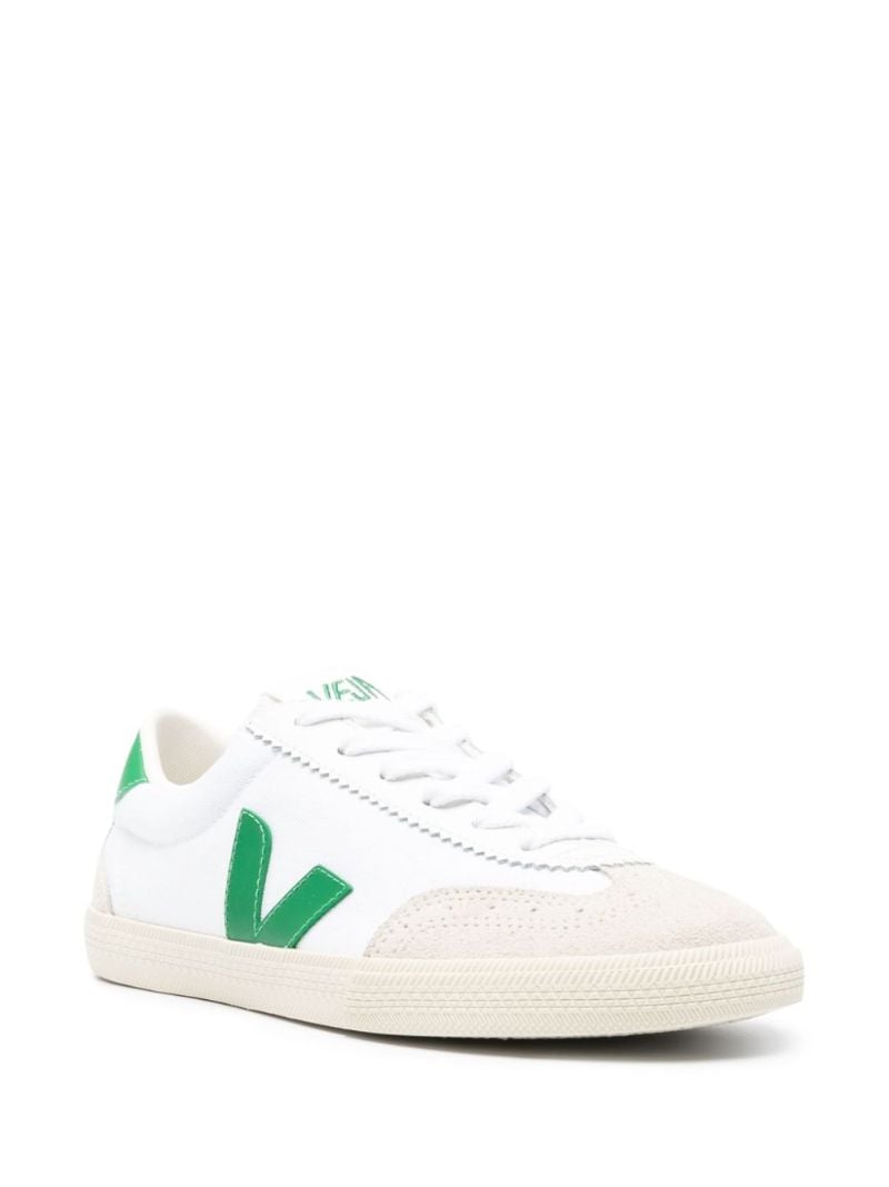 White Volley Lace-up Sneakers