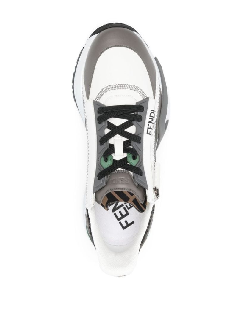 Grey Fendi Flow Ff Sneakers