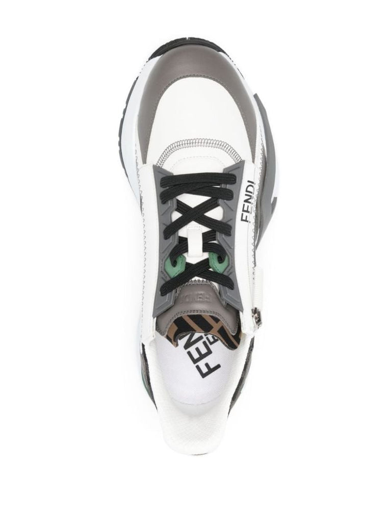 Grey Fendi Flow Ff Sneakers