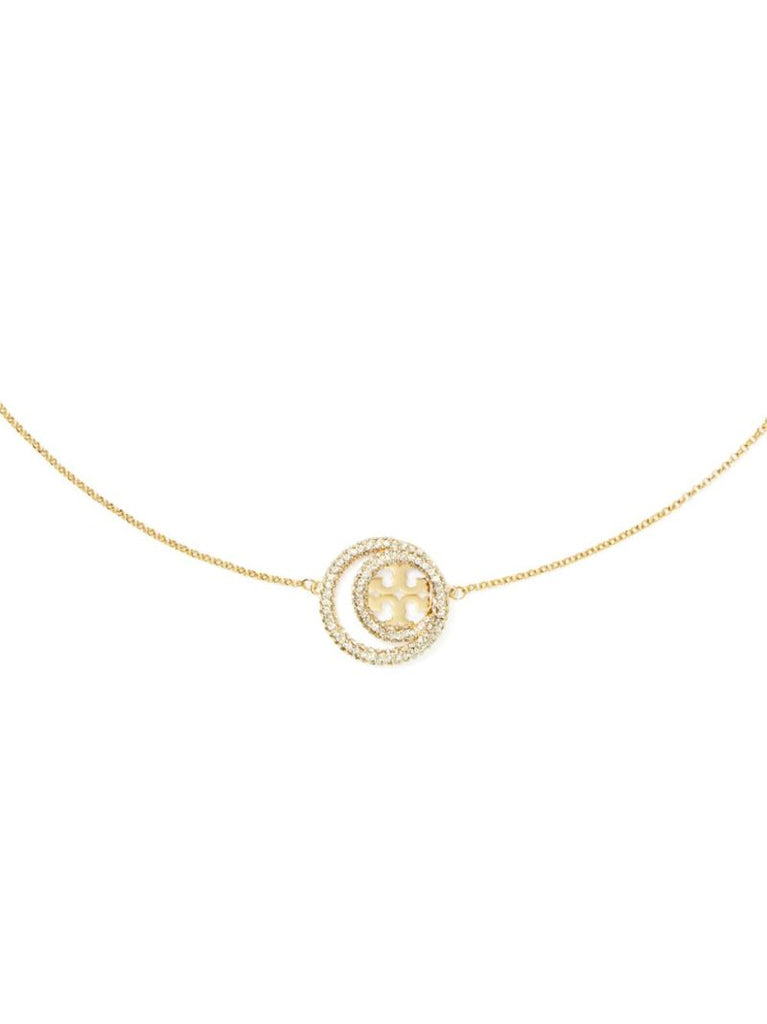 18k Gold Plated Miller Double Ring Necklace