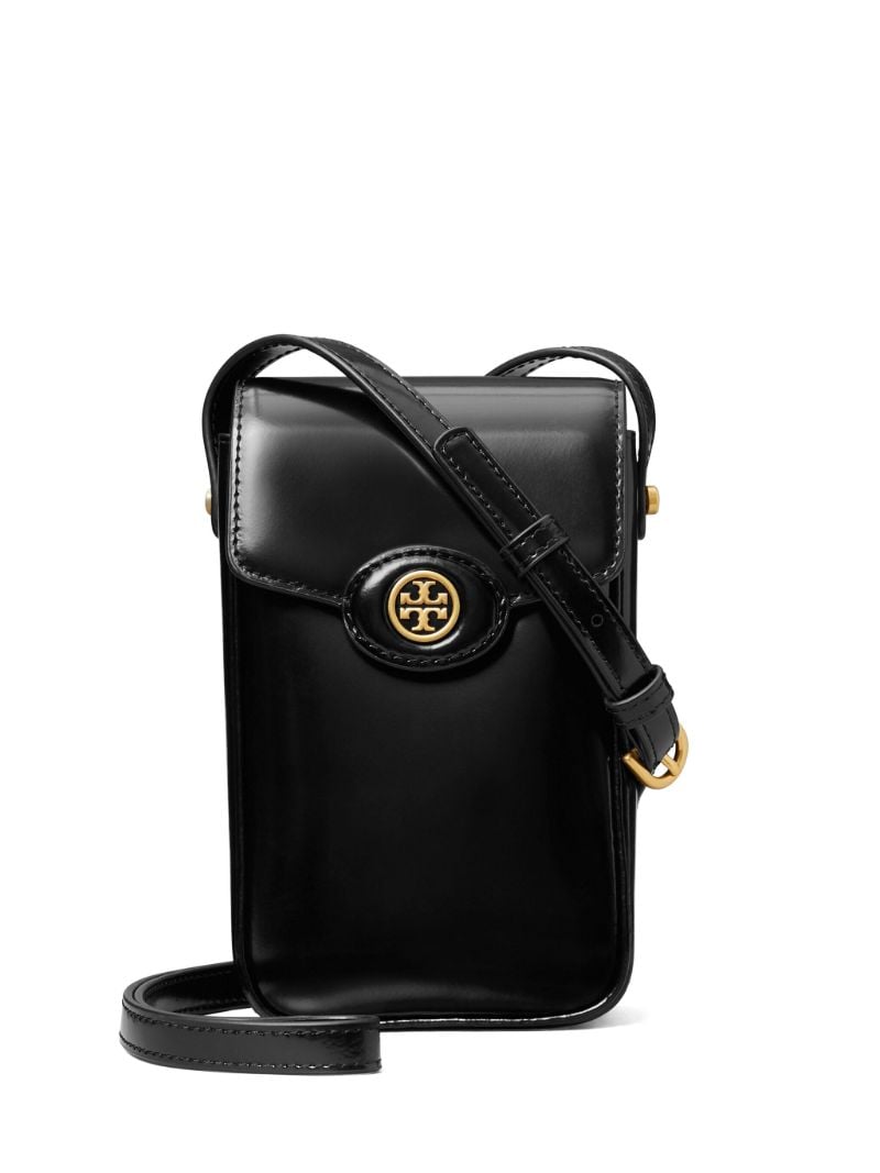 Black Robinson Spazzolato Phone Crossbody Bag