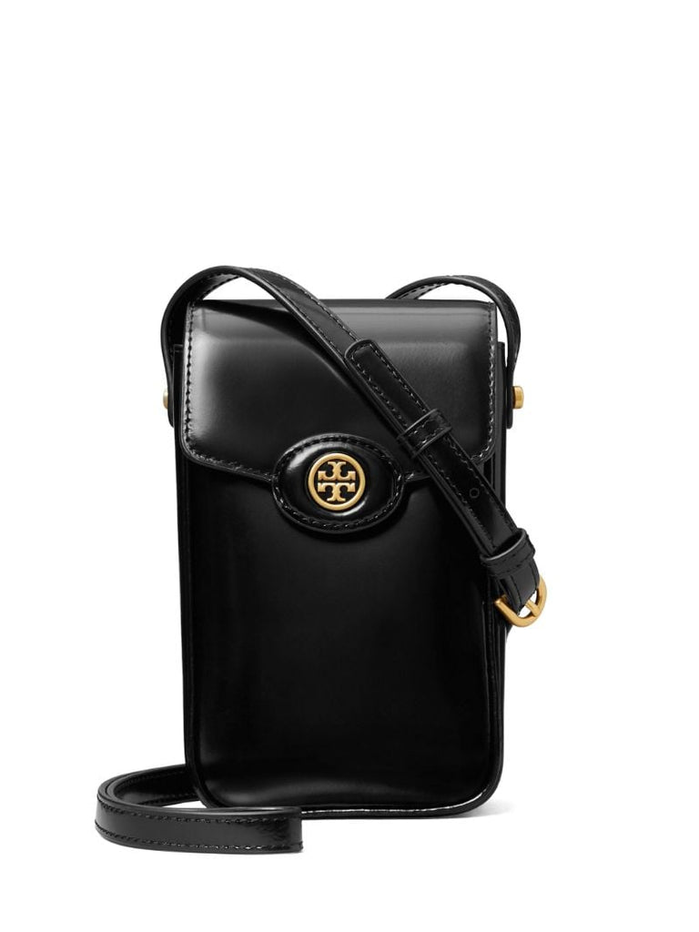 Black Robinson Spazzolato Phone Crossbody Bag