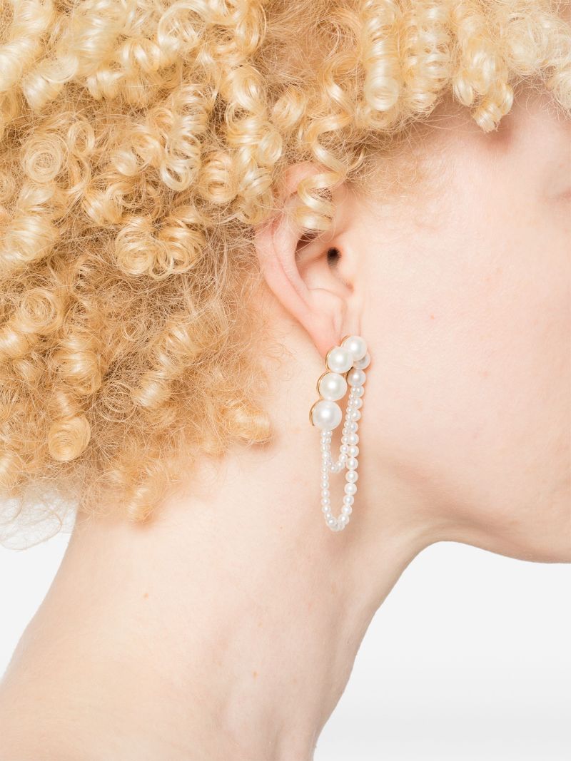 14k Yellow Gold EmbrassÃ_x0083_Â©e De Perle Earrings