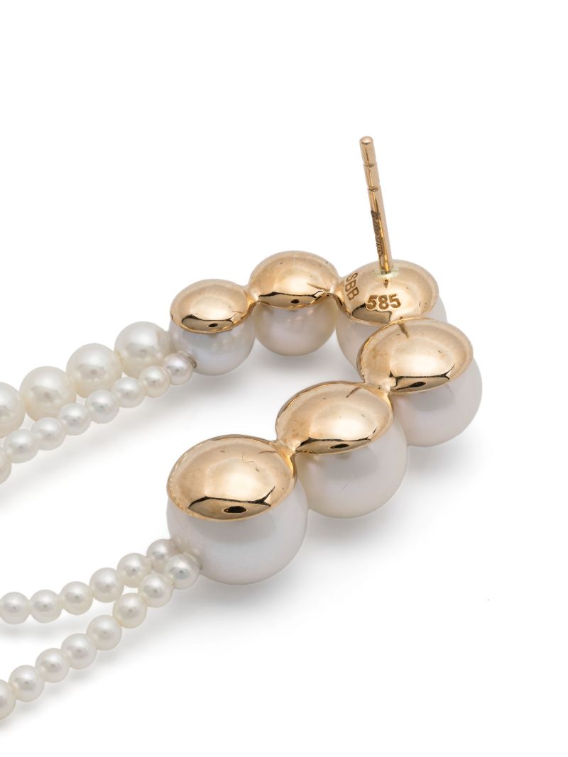 14k Yellow Gold EmbrassÃ_x0083_Â©e De Perle Earrings