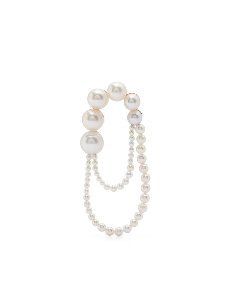14k Yellow Gold EmbrassÃ_x0083_Â©e De Perle Earrings
