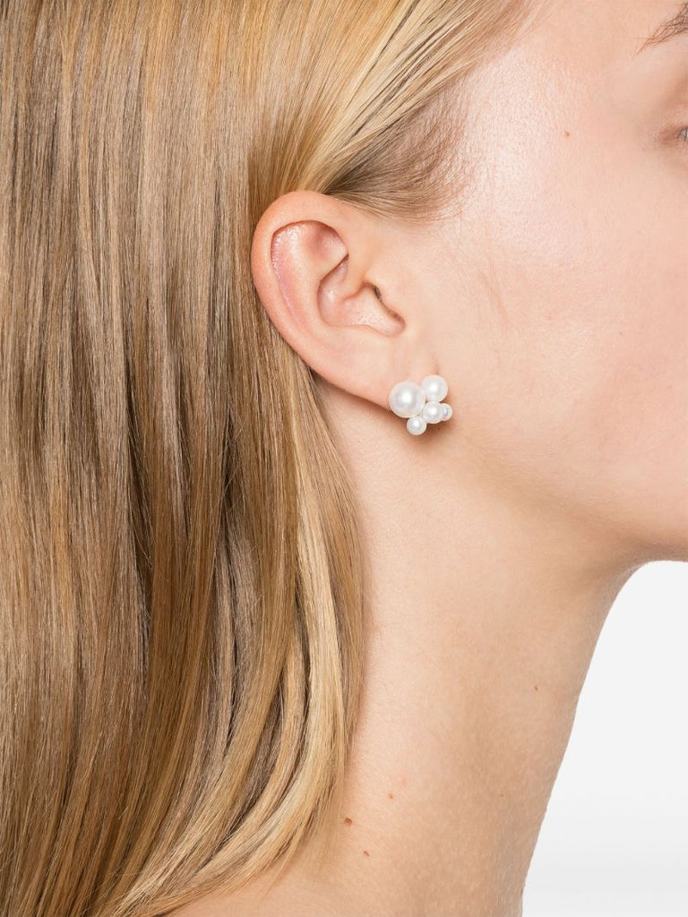 14k Recycled Yellow Gold Bisou Pearl Earring