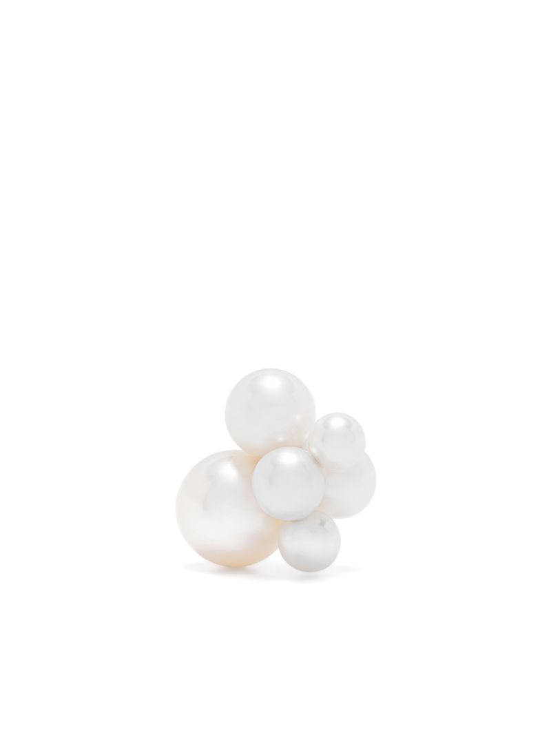 14k Recycled Yellow Gold Bisou Pearl Earring