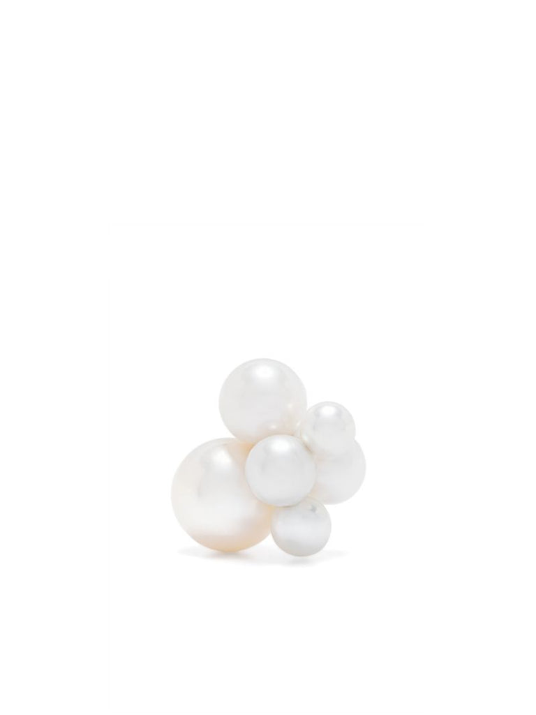 14k Recycled Yellow Gold Bisou Pearl Earring