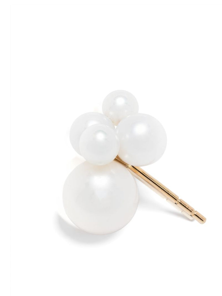 14k Recycled Yellow Gold Bisou Pearl Earring