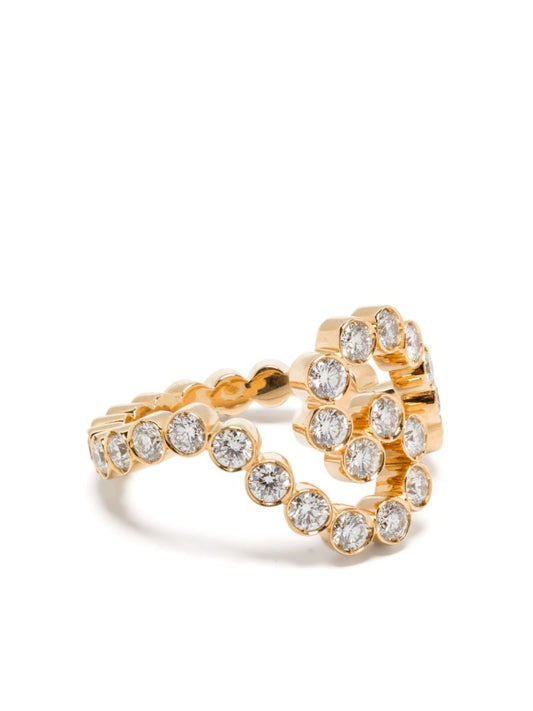 18k Yellow Gold Gaia Diamant Ring