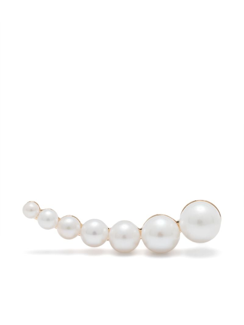 14k Recyled Yellow Gold Croissant Japonais Earring