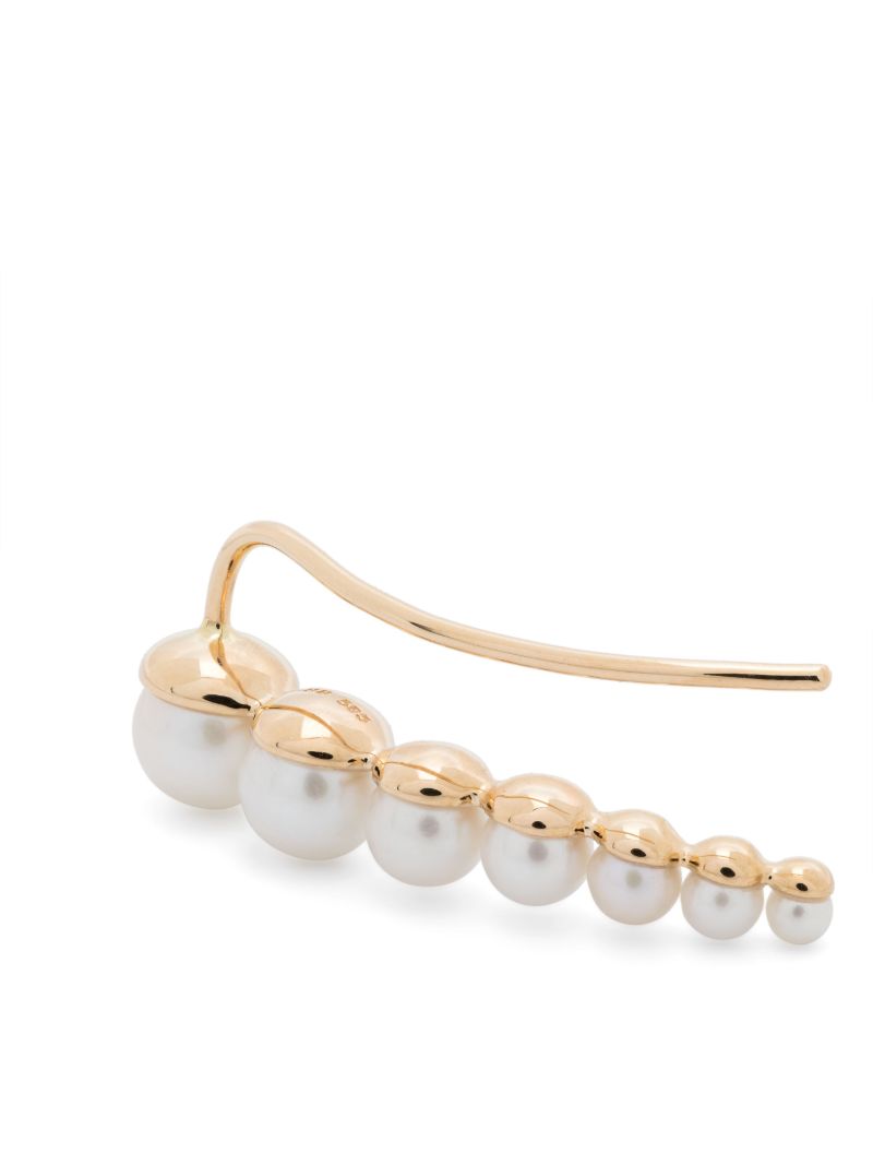 14k Recyled Yellow Gold Croissant Japonais Earring