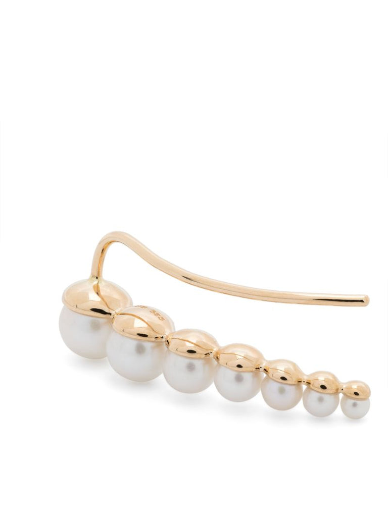 14k Recyled Yellow Gold Croissant Japonais Earring