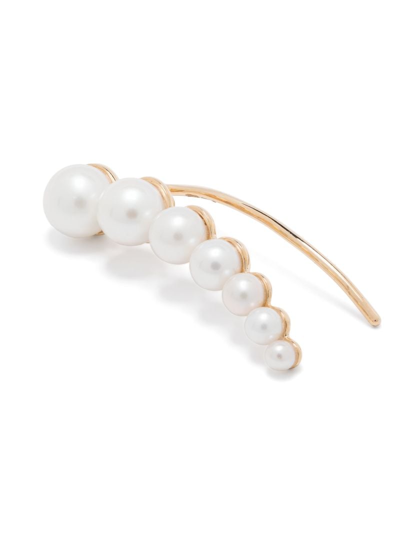 14k Recyled Yellow Gold Croissant Japonais Earring
