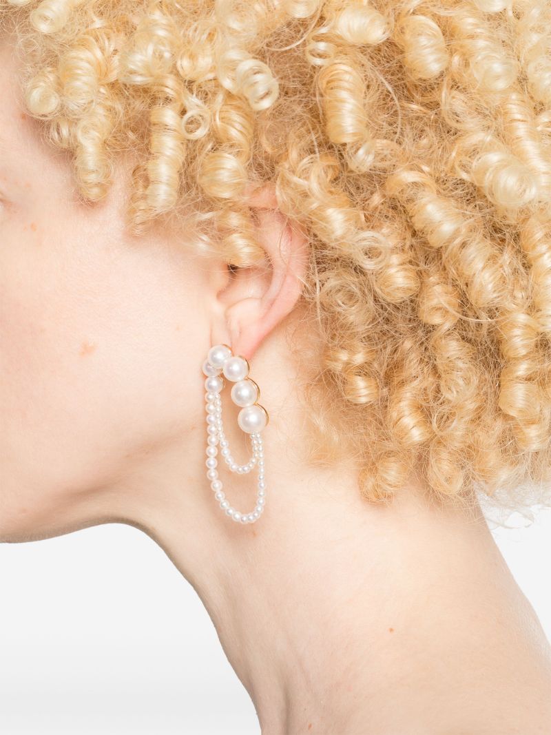 14k Yellow Gold EmbrassÃ_x0083_Â©e De Perle Earrings