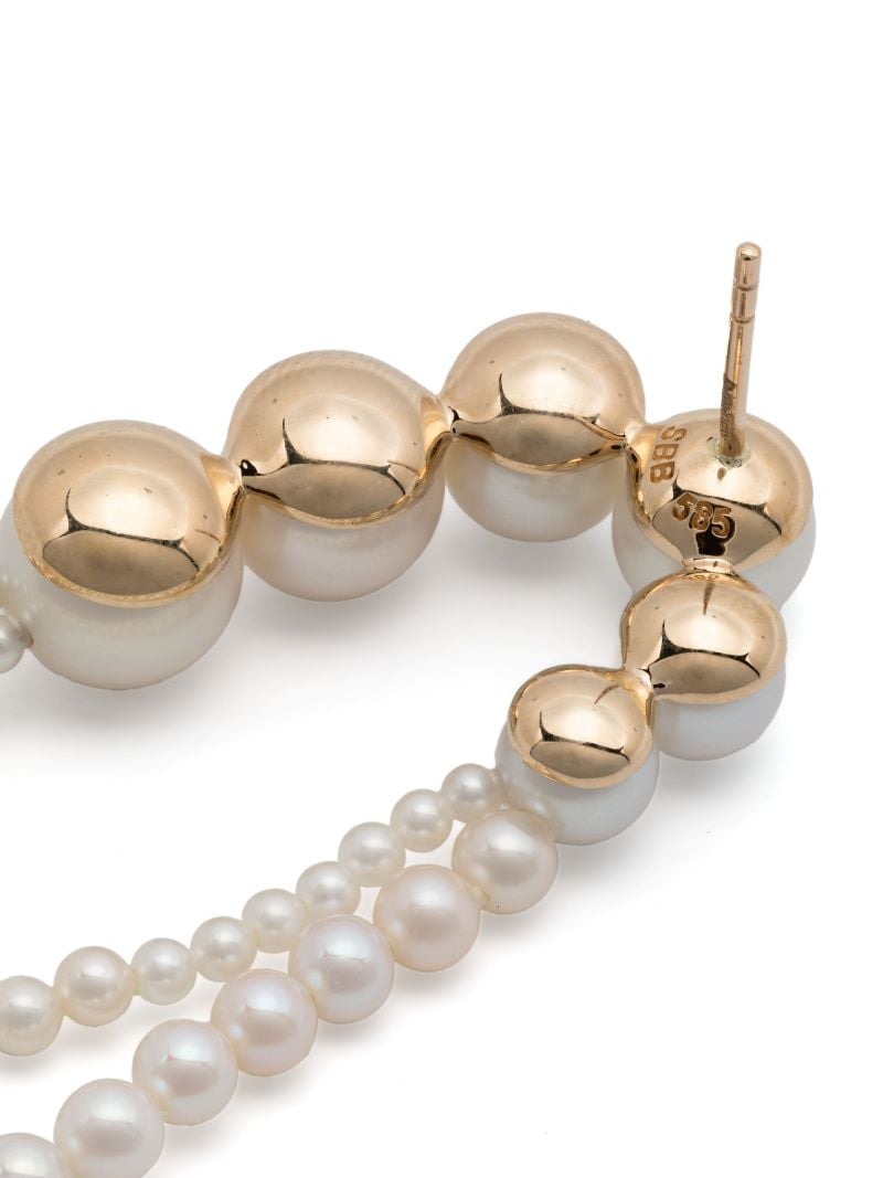 14k Yellow Gold EmbrassÃ_x0083_Â©e De Perle Earrings