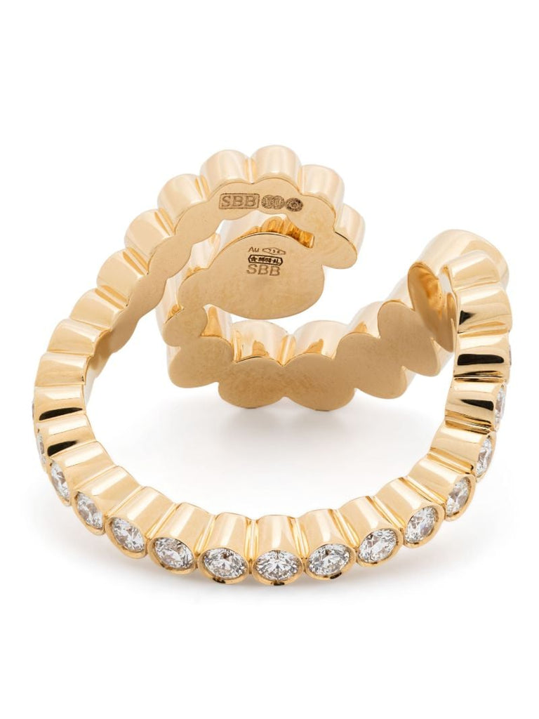 18k Recycled Yellow Gold Gaia Diamond Ring