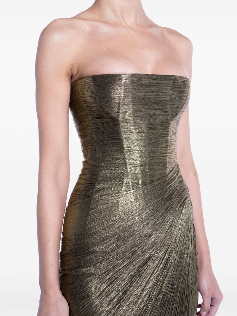 Brown Ruby Strapless Dress