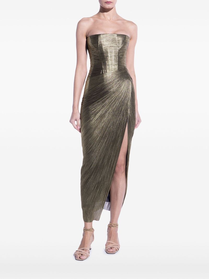 Brown Ruby Strapless Dress