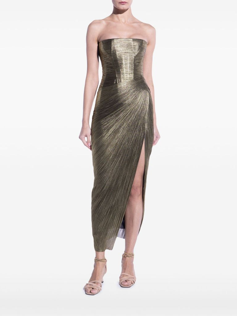 Brown Ruby Strapless Dress